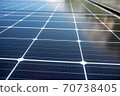 Photovoltaic cells on the background or solar panels 70738405