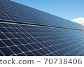 Photovoltaic cells on the background or solar panels 70738406