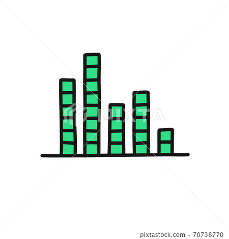 music equalizer doodle icon, vector color music equalizer doodle icon, vector color 70738770