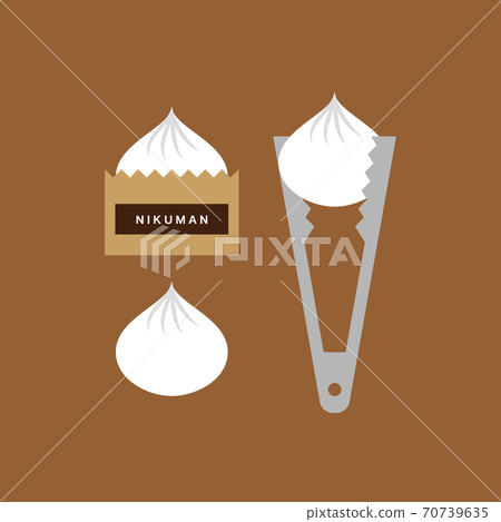 Meat bun sales image illustration 70739635