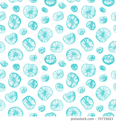 Watercolor Lotus leaves on white, seamless pattern Watercolor Lotus leaves on white, seamless pattern 70739883
