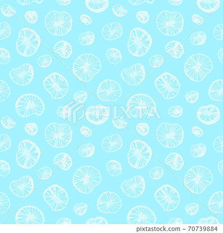 Watercolor Lotus Leaves On White Seamless Pattern Stock Illustration   70739884 