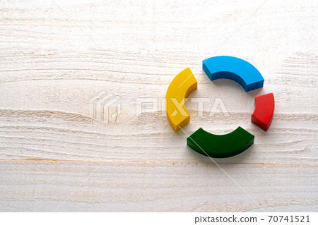 Pie chart share market 70741521