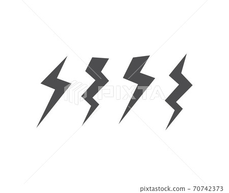 Lightning Logo Template - Stock Illustration [70742373] - PIXTA