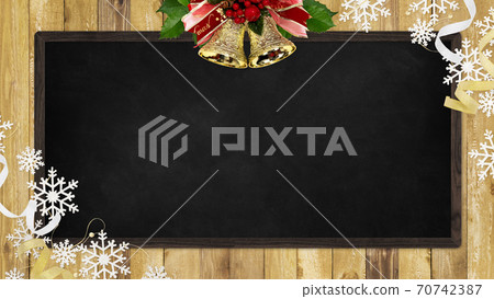 Blackboard with Christmas decorations-there are multiple variations Blackboard with Christmas decorations-there are multiple variations 70742387