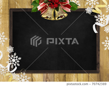 Blackboard with Christmas decorations-there are multiple variations Blackboard with Christmas decorations-there are multiple variations 70742389