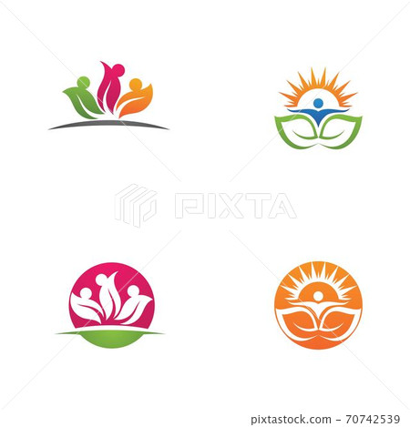 Human character logo sign 70742539