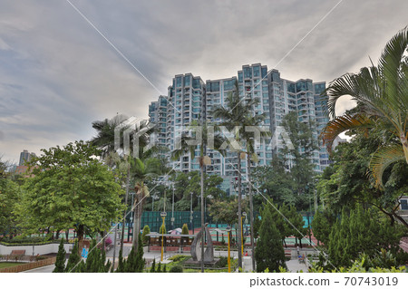 23 Sept 2020 apartment block in king park Hong Kong 70743019