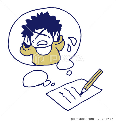 Write down the trouble on paper Write down the trouble on paper 70744647