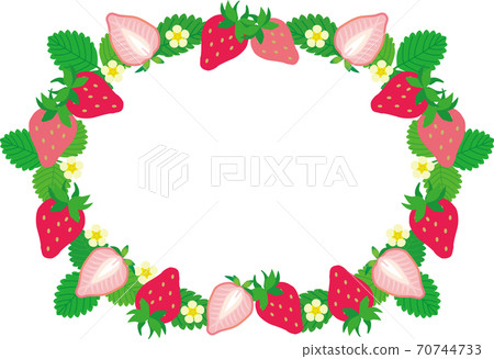 Strawberry wreath frame Strawberry wreath frame 70744733
