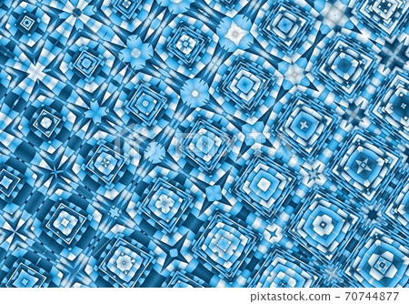 Blue abstract geometric winter christmas background illustration 70744877