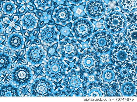 Blue abstract geometric winter christmas background illustration 70744879