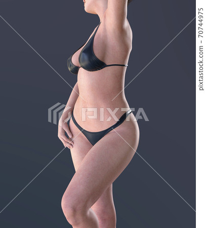 Sexy beauty woman posing in bikini swimsuit 3d illustration Sexy beauty woman posing in bikini swimsuit 3d illustration 70744975