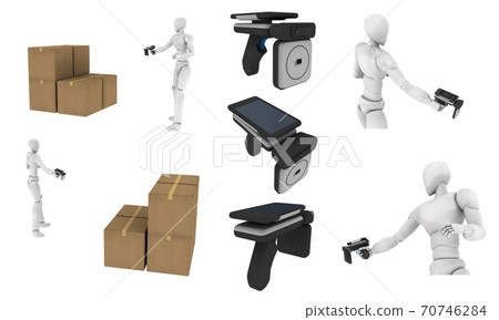 通過RFID在工廠和倉庫中進行物料庫存管理（製造IoT） 70746284