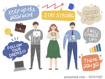 Cheers for everyone concept. thank you and hopeful message with people illustration 008 Cheers for everyone concept. thank you and hopeful message with people illustration 008 70747387