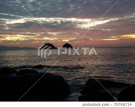 麗水市,Musulmok,Dolsan橋,早晨 麗水市,Musulmok,Dolsan橋,早晨 70748714