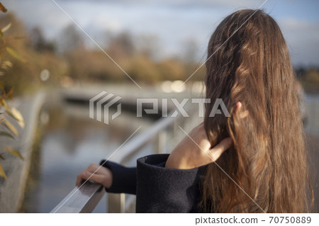 The girl on the embankment. The girl on the embankment. 70750889