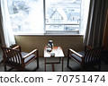 A hot spring town seen from the wide edge of the inn [Kusatsu Onsen] 70751474