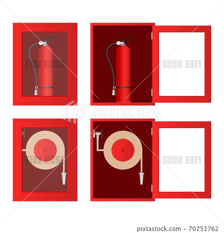 Fire hose cabinet vector illustration 70751762