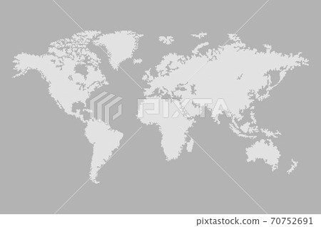Dots world map vector illustration isolated Dots world map vector illustration isolated 70752691