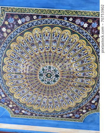 Morocco Marrakech Bahia Palace Ceiling Mosaic Tiles Morocco Marrakech Bahia Palace Ceiling Mosaic Tiles 70753902