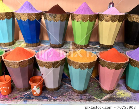 Morocco Marrakech dye sales 70753908