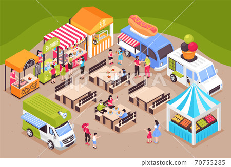 Food Court Fair Composition Food Court Fair Composition 70755285