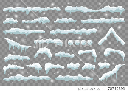 snow caps set 70759893