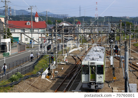 八王子線從北井川站出發的Kiha 110 八王子線從北井川站出發的Kiha 110 70760801