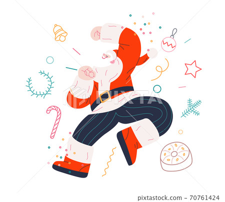 Dancing Santa - Christmas and New Year party Dancing Santa - Christmas and New Year party 70761424