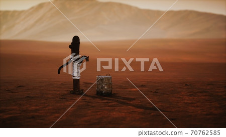old rusted metal well in desert old rusted metal well in desert 70762585