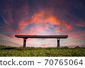 Sunset over Bench 70765064
