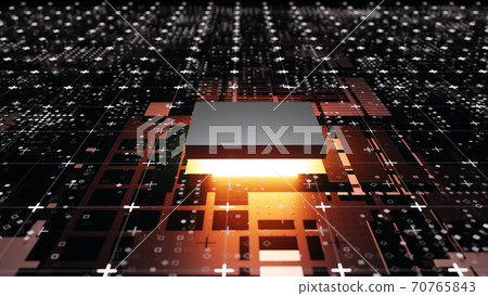 Abstract Central Computer Processors Concept - Stock Illustration ...
