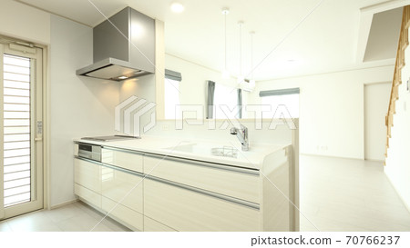 System kitchen in newly built housing LDK 70766237