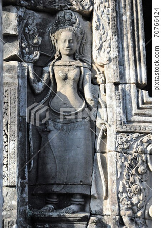 Cambodia, Angkor Thom, Bayon, Devata (Goddess) Cambodia, Angkor Thom, Bayon, Devata (Goddess) 70766424