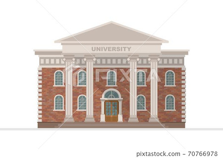 University building vector illustration isolated on white background University building vector illustration isolated on white background 70766978