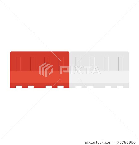 Under construction barrier set vector illustration 70766996