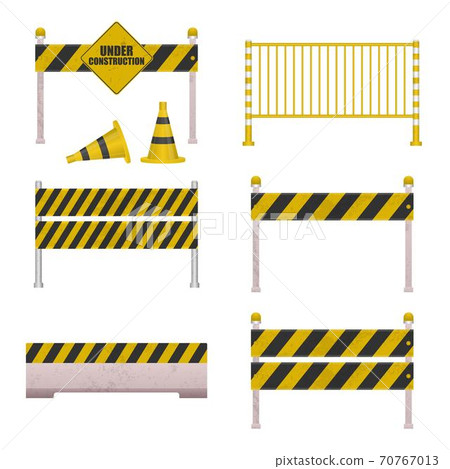 Under construction barrier Under construction barrier 70767013