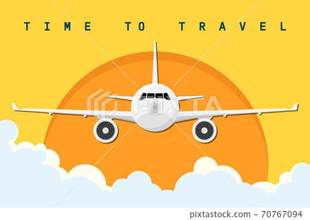 Time to travel banner vector illustration Time to travel banner vector illustration 70767094