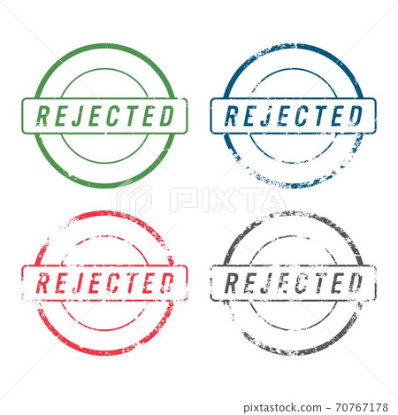 Rejected stamp mark vector illustration isolated on white background 70767178