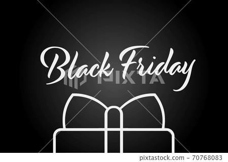 Black Friday concept. Template for background, banner, card, poster with text inscription. Vector Black Friday concept. Template for background, banner, card, poster with text inscription. Vector 70768083