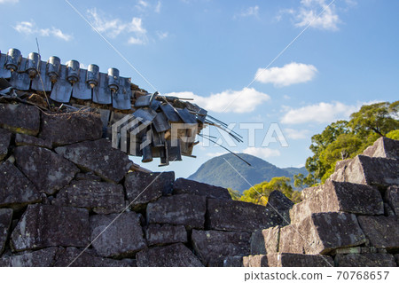 Kumamoto Castle damaged by the Kumamoto earthquake Kumamoto Castle under reconstruction 70768657