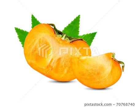 persimmons isolated on white background 70768740