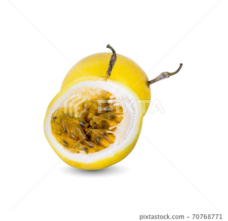 passion fruit isolated on white background passion fruit isolated on white background 70768771