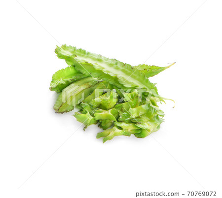winged bean isolated on white background winged bean isolated on white background 70769072