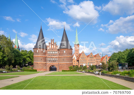 Holstentor - historic city gate of Lubeck, Germany 70769700