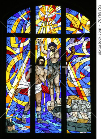 Baptism of the Lord, Stained glass 70769755