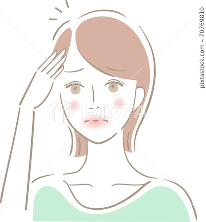 分開稀疏的女性 70769810