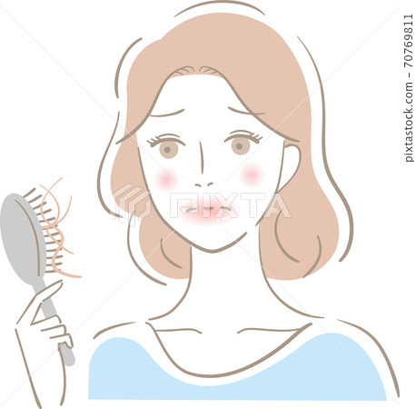 脫髮女性 脫髮女性 70769811