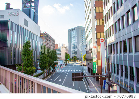 Buildings in Kumamoto City seen from the pedestrian bridge 70770998